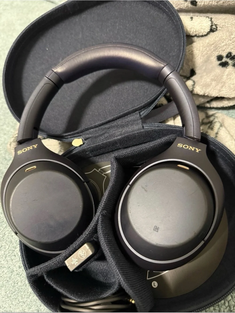 Sony Over-Ear Headphones in Dark Blue